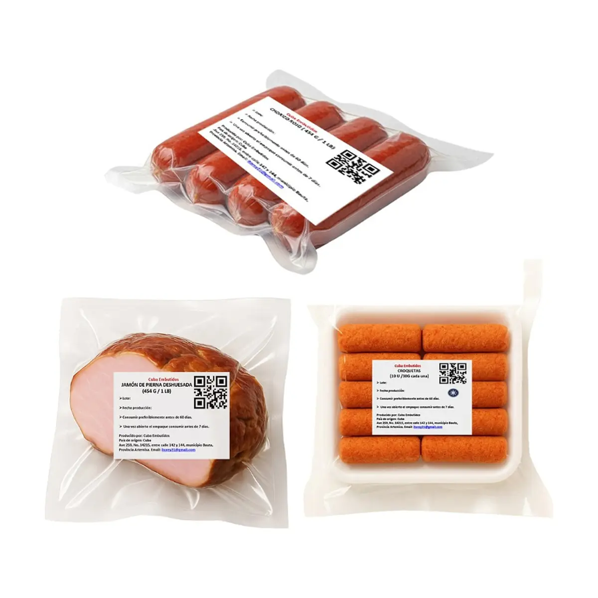 Chorizo rojo + Jamon de  pierna deshuesada + Croquetas de jamon - Thumbnail 3