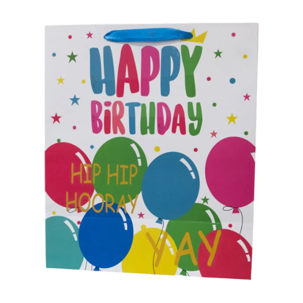Bolsa de regalo grande con diseño de globos
