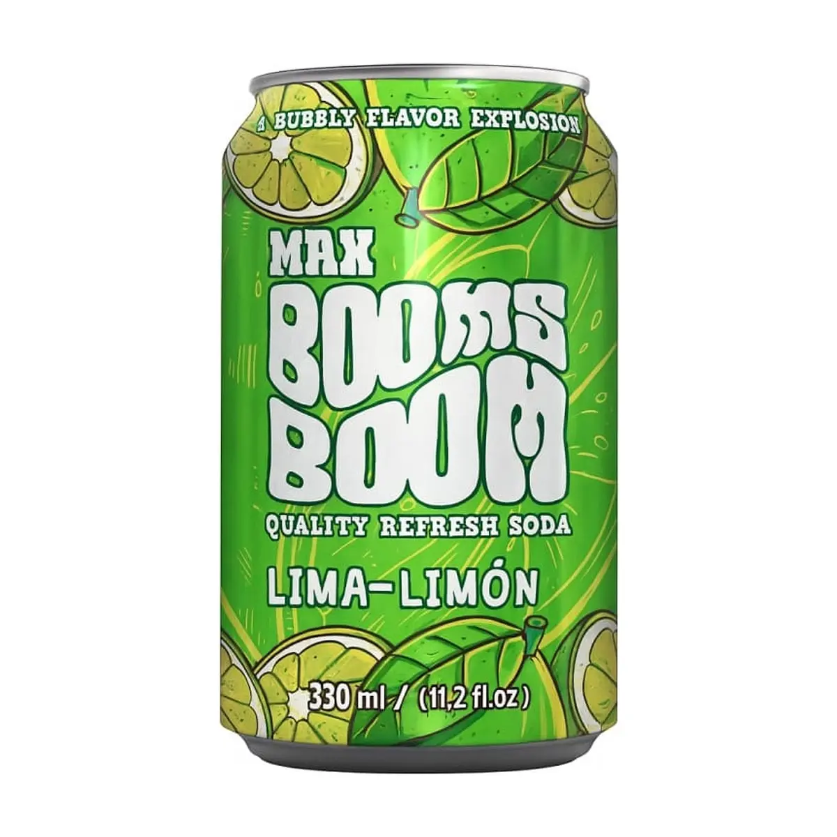 Refresco de Lima-Limón en Lata (33cl) MAX BOOMS BOOM
