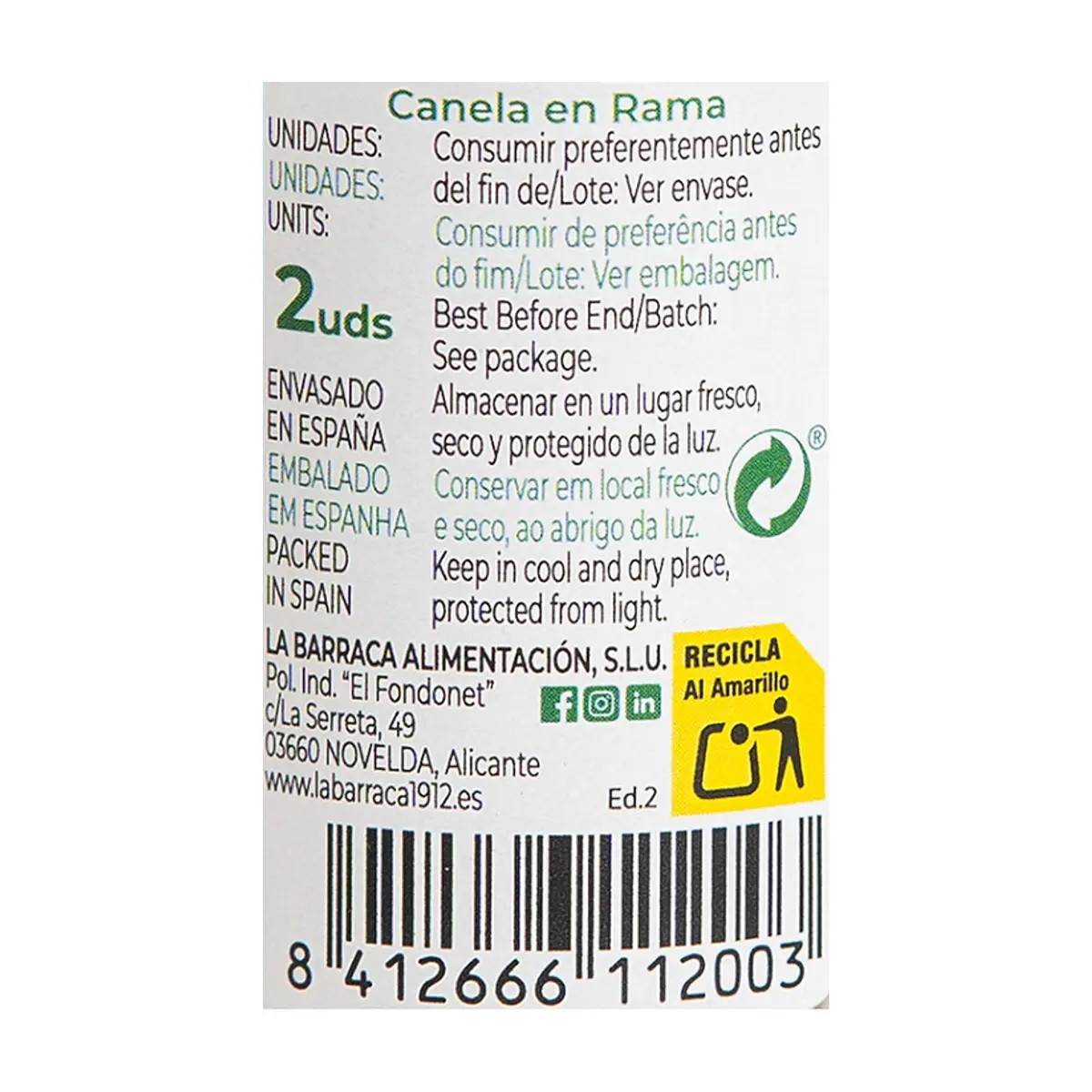 Canela en rama La Barraca (2 U) - Thumbnail 4