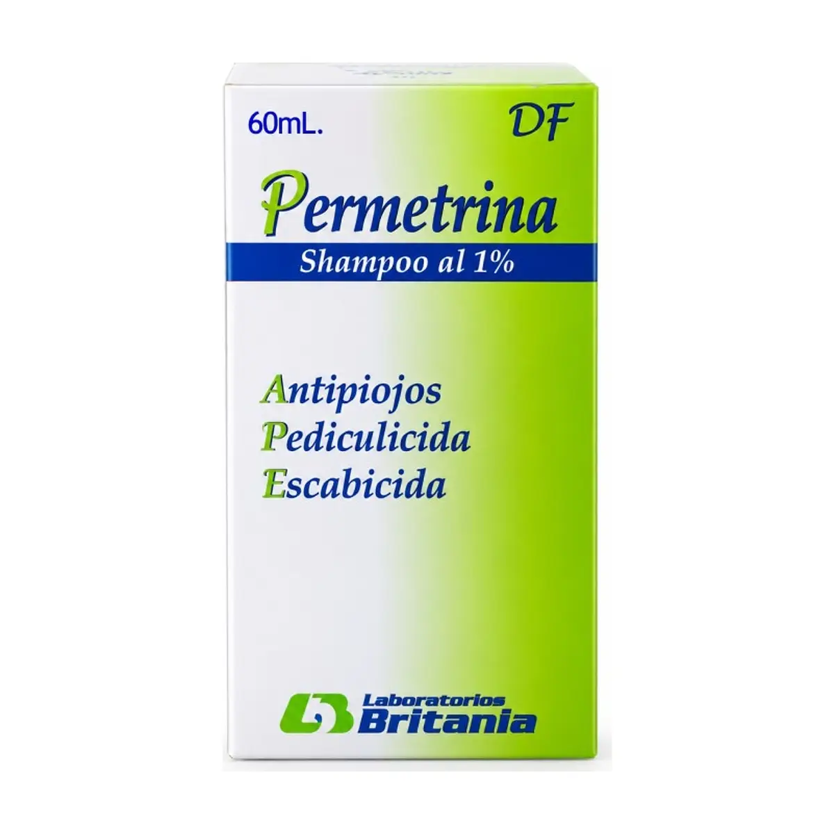 Permetrina Shampoo al 1% (Frasco x 60ml) DF - Imagen 1