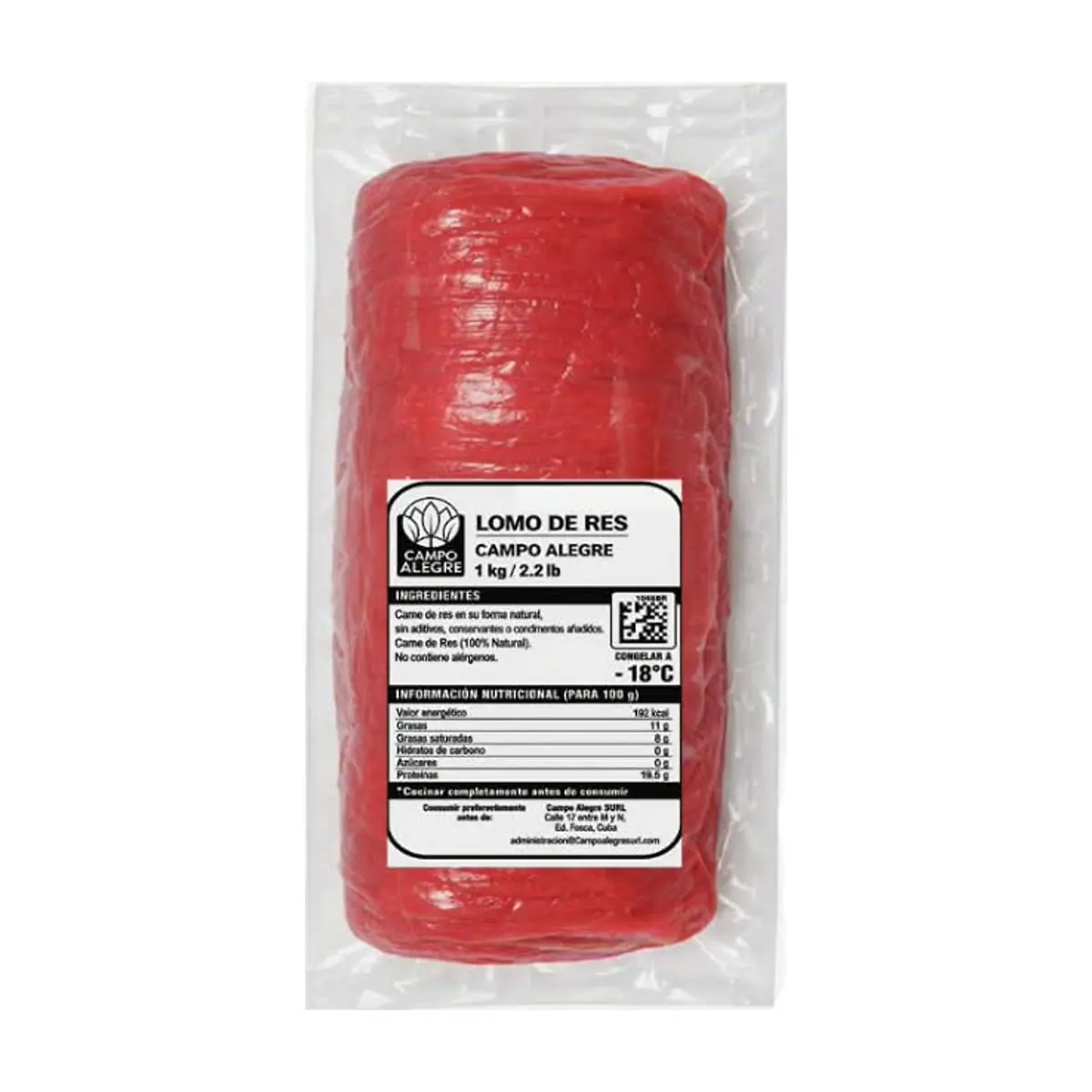 Lomo de res Campo Alegre (1 kg / 2.2 lb) - Miniatura 1