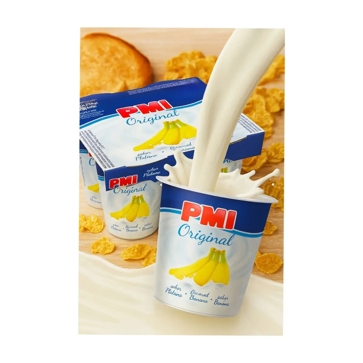 Yogurt sabor plátano Original PMI (4 x 120 g / 4.23 oz) - Thumbnail 4