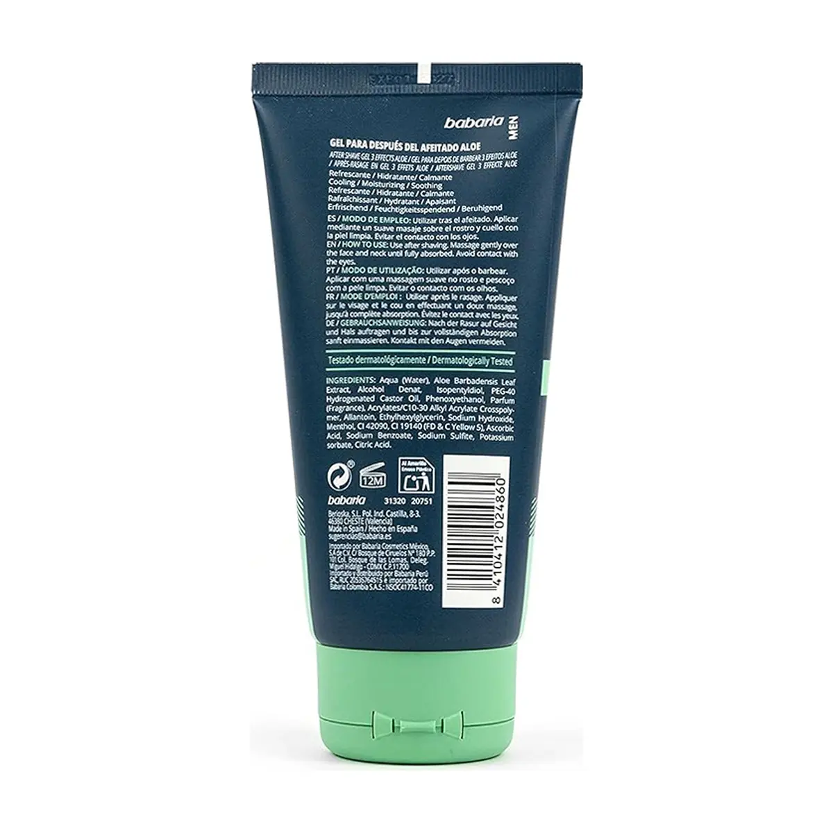 Gel con aloe para después del afeitado Babaria (150 ml) - Thumbnail 6