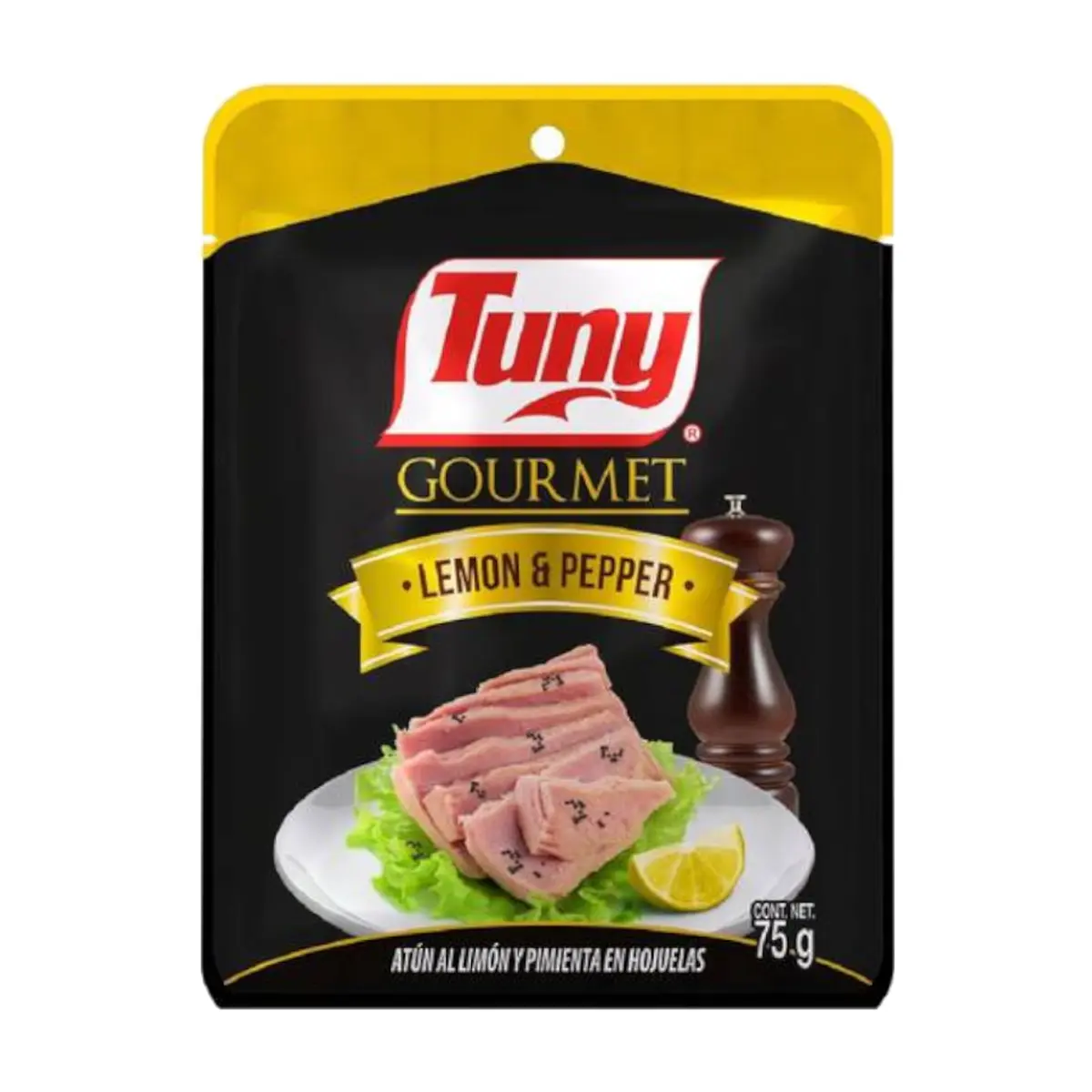 Atún al limón y pimienta en hojuelas Tuny Gourmet (75 g / 2.64 oz) - Miniatura 1