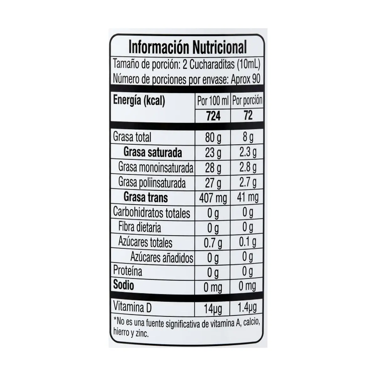 Aceite de soya CoRall (900 ml) - Thumbnail 5