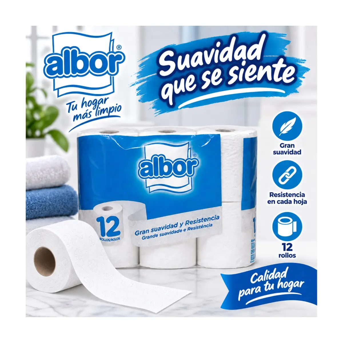 Papel higiénico Albor (12 U) - Thumbnail 5