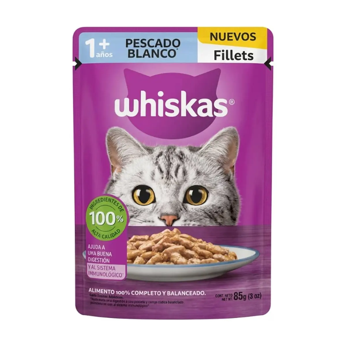 Comida para gatos adultos filletes de pescado blanco Whiskas (85 g / 2.99 oz) - Thumbnail 6