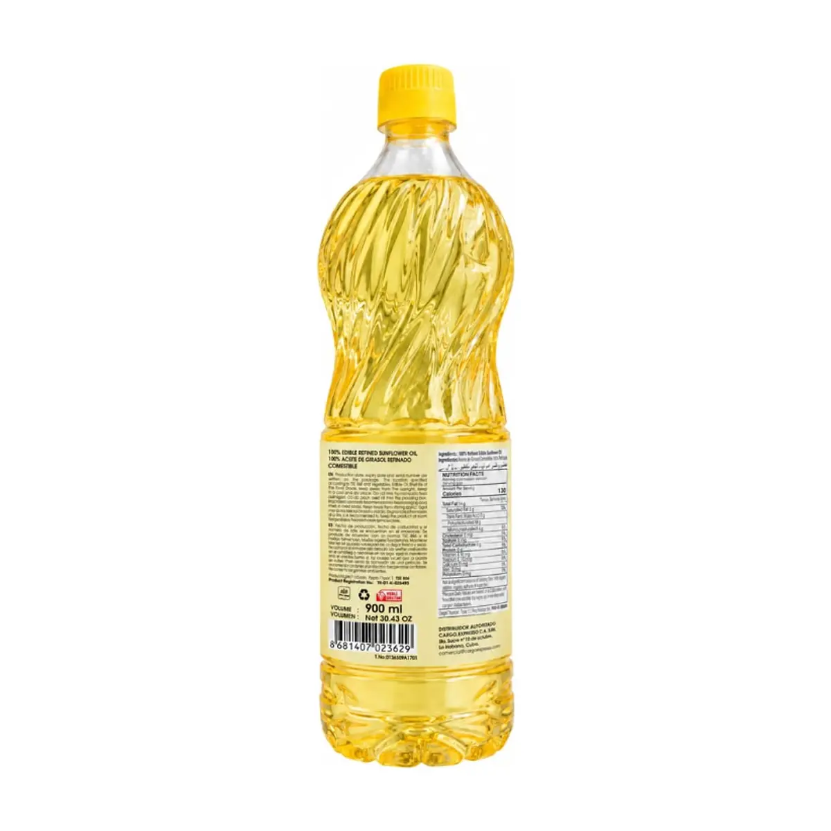 Aceite de girasol refinado Aloy (900 ml / 30.43 floz) - Miniatura 2