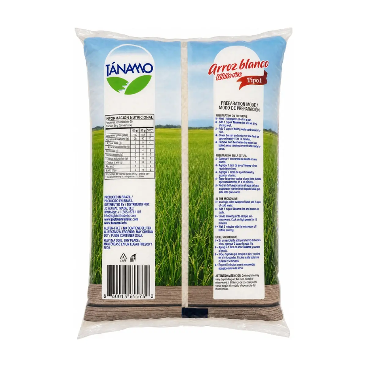 Arroz blanco Tipo 1 Tánamo (1 kg / 2.2 lb) - Miniatura 2