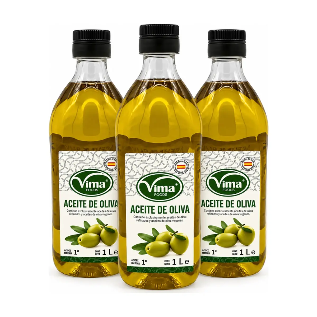 Aceite de oliva Vima Foods (3 x 1 L) - Imagen 1