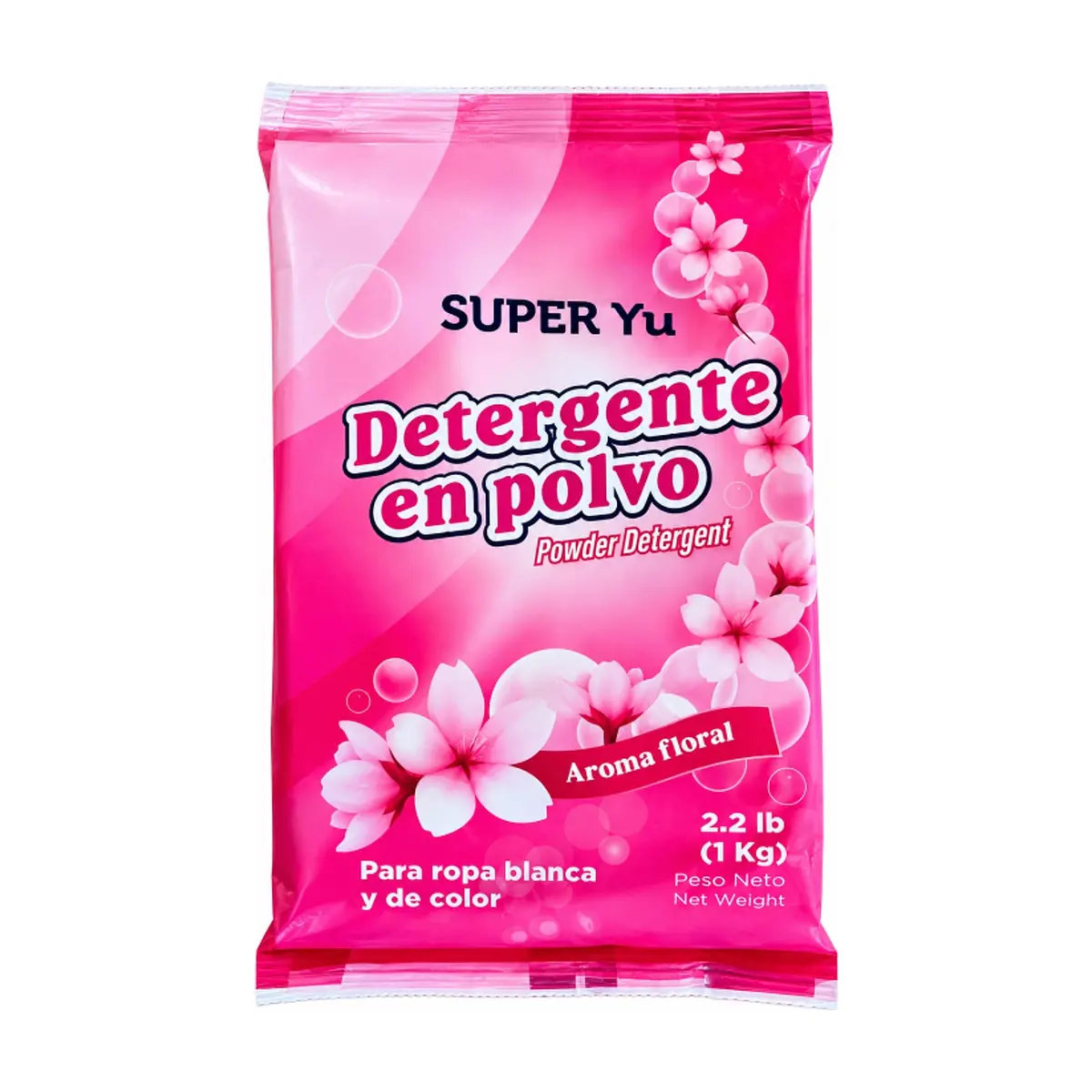 Detergente en polvo con aroma floral para ropa Super Yu (1 kg / 2.2 lb) - Miniatura 1