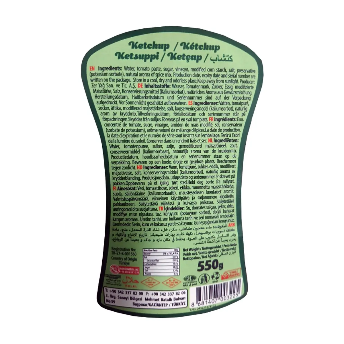 Ketchup Sor (550 g / 19.4 oz) - Thumbnail 3