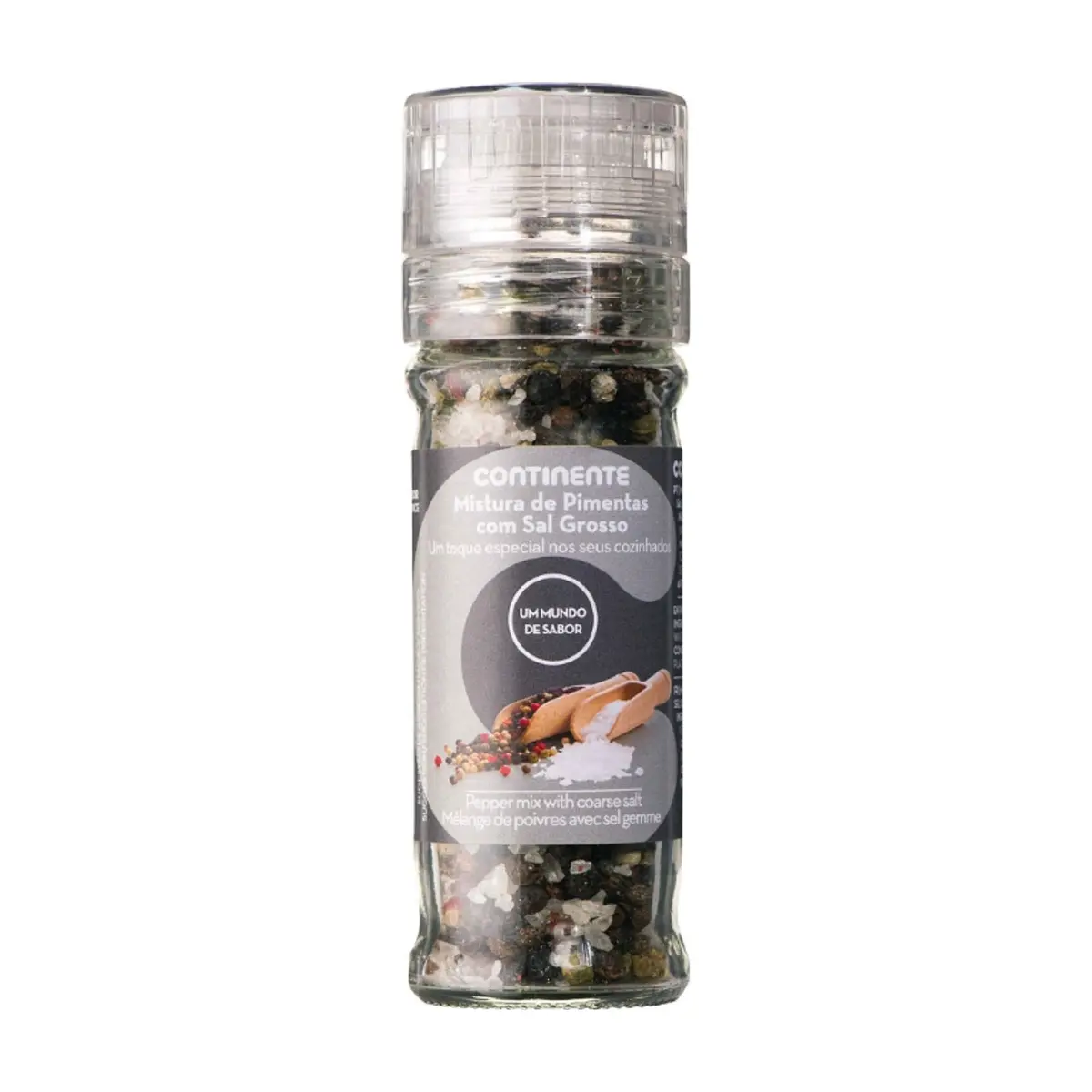 Mezcla de pimientas con sal gruesa Continente (70 g / 2.45 oz)