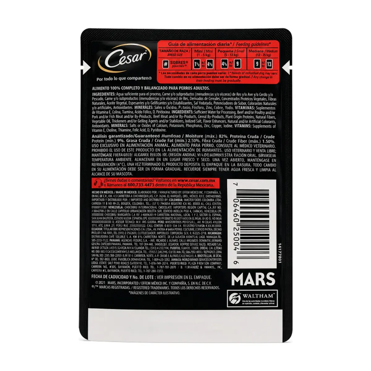 Carne de res en su jugo para perros Cesar (75 g / 2.65 oz) - Thumbnail 3