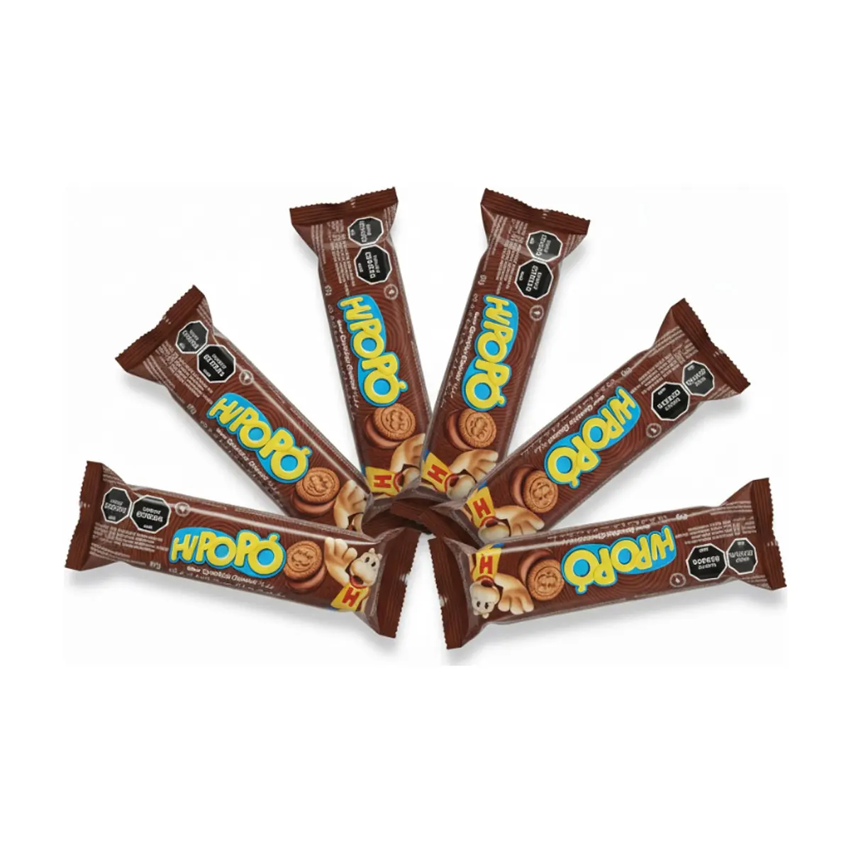 Galletas rellenas sabor chocolate Hipopó (6 x 80 g / 2.82 oz)