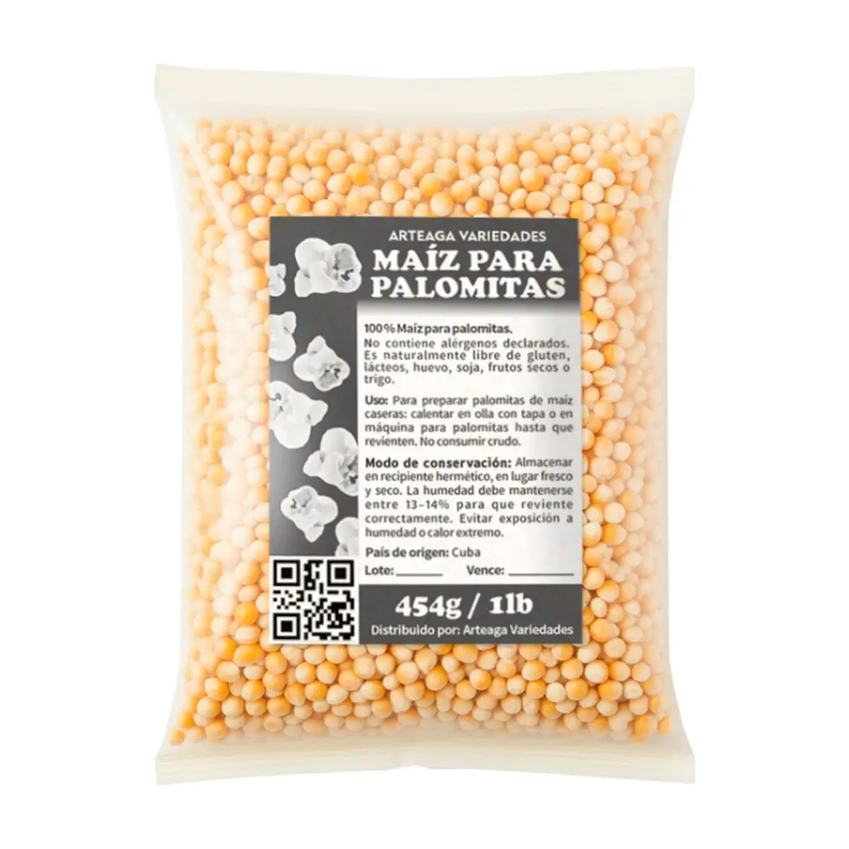 Maíz para palomitas Arteaga Variedades (454 g / 1 lb)