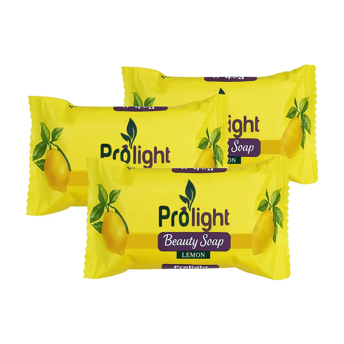 Jabón de belleza con fragancia a limón Prolight (3 x 100 g / 3.52 oz)
