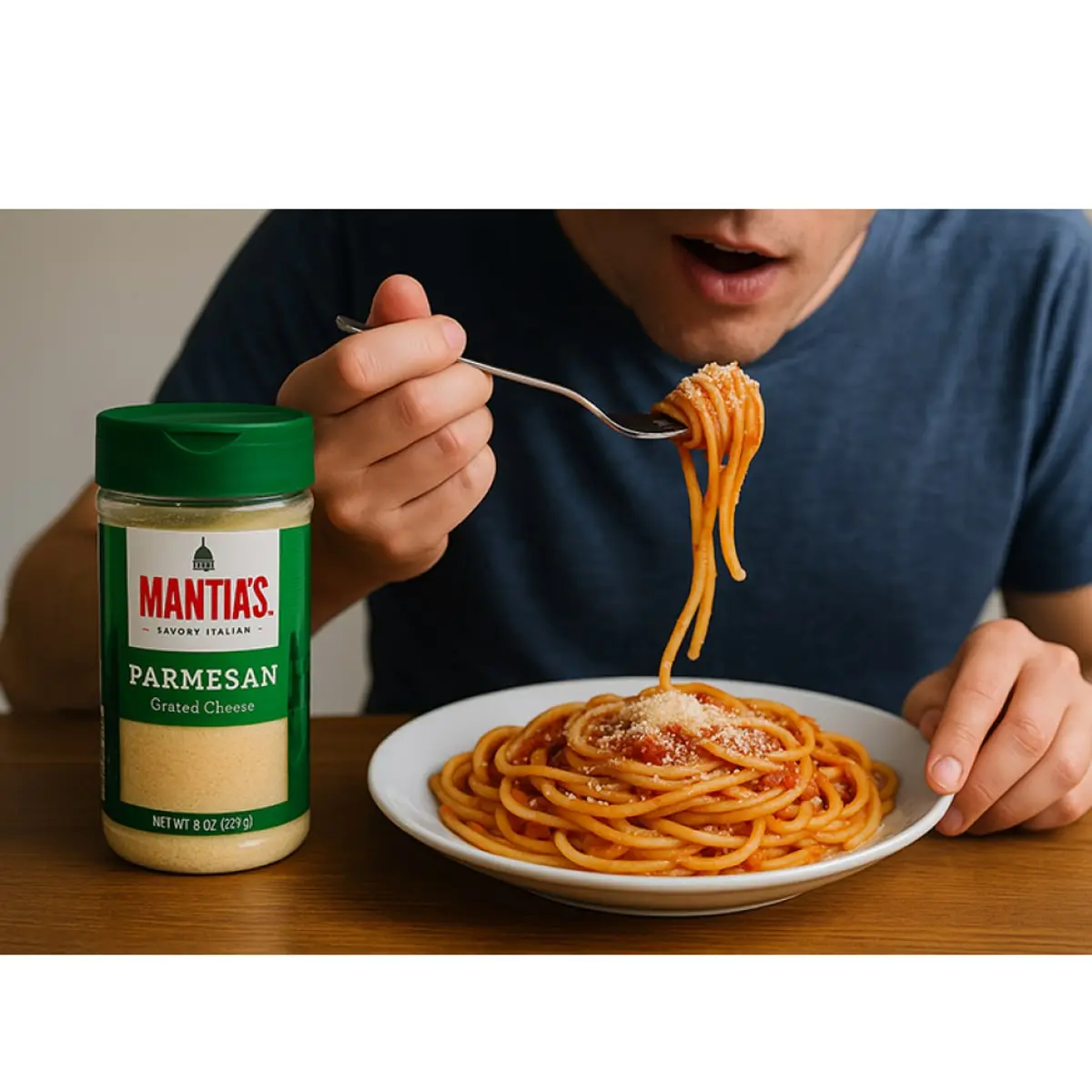 Queso parmesano rallado Mantia' S (227 g / 8 oz) - Thumbnail 2