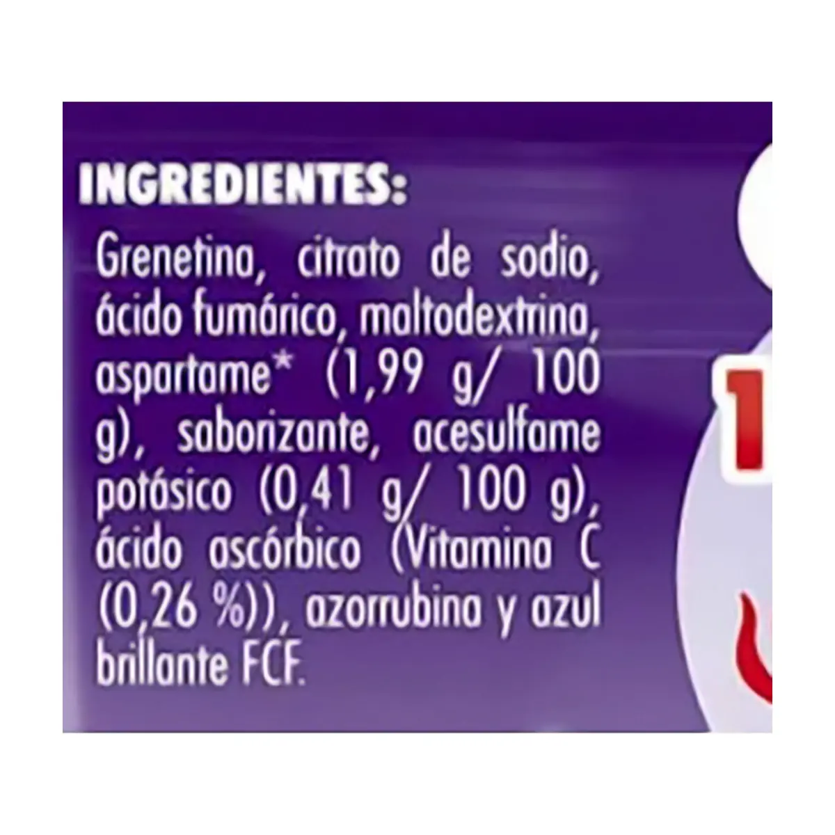 Gelatina sin azúcar fortificada con vitamina C sabor uva Jell-O (25 g) - Thumbnail 5