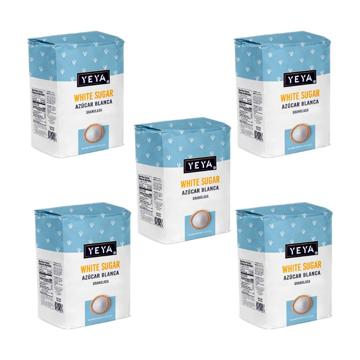 Azúcar blanca granulada YEYA (5 x 1 kg / 2.2 lb) - Miniatura 1
