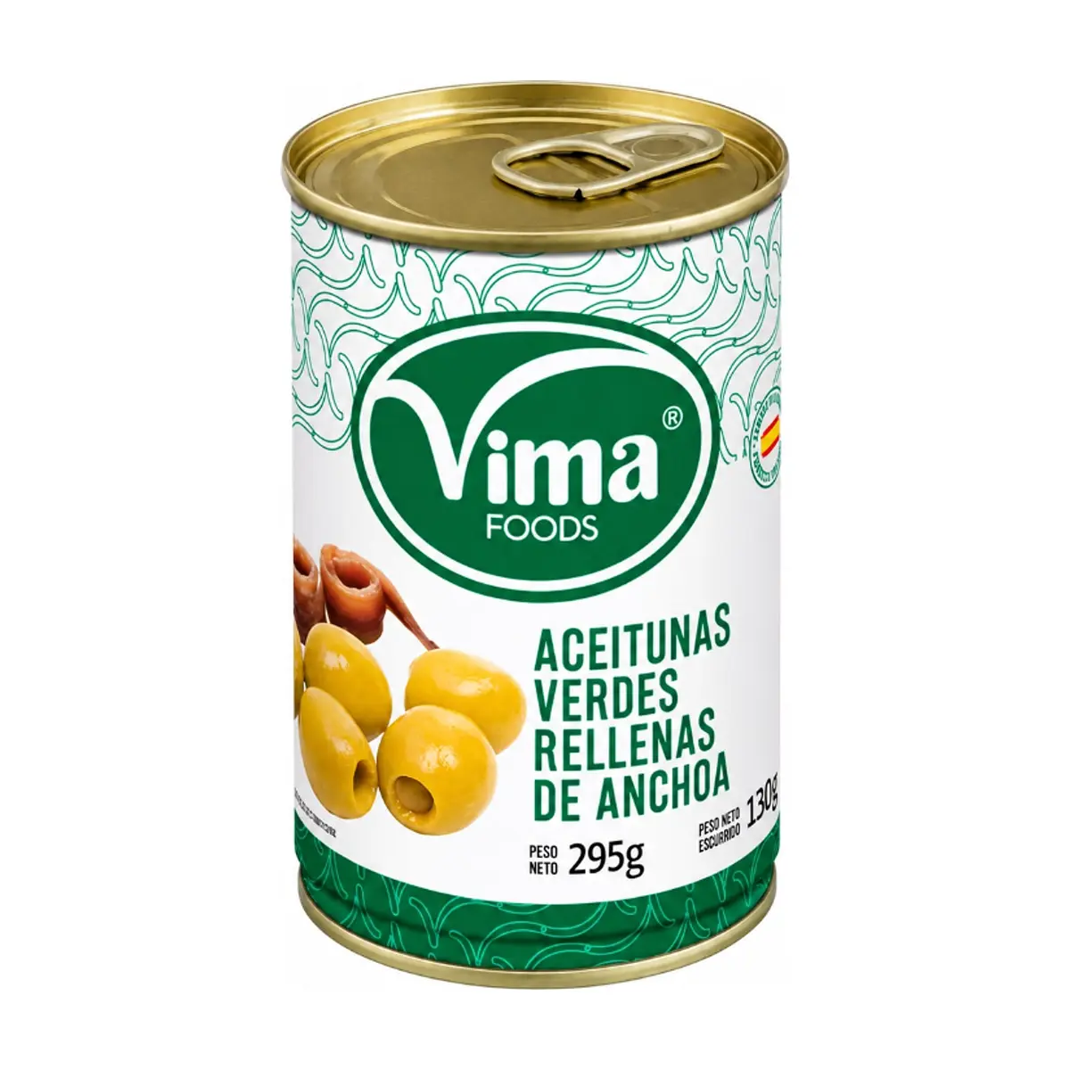 Aceitunas verdes rellenas de anchoa Vima Foods (295 g / 10.40 oz) - Thumbnail 5