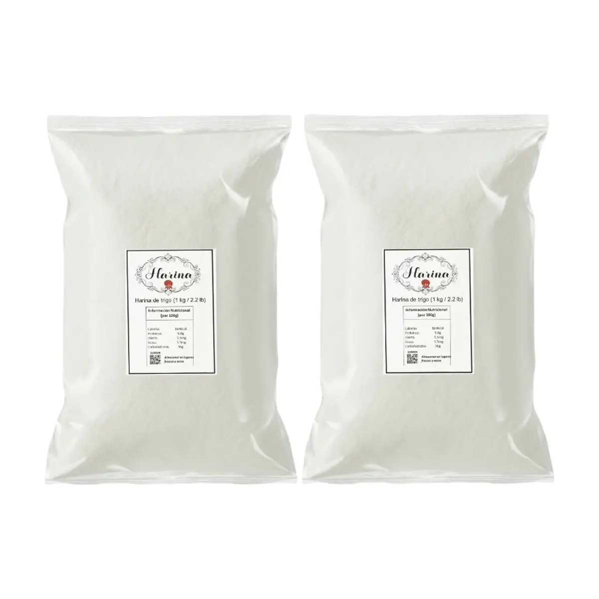 Harina de trigo Pida (2 x 1 kg / 2.2 lb) - Imagen 1