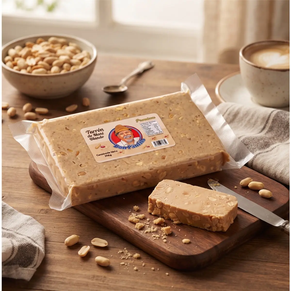 Turrón de maní blando premium Don Pánfilo (250 g / 8.8 oz) - Thumbnail 4