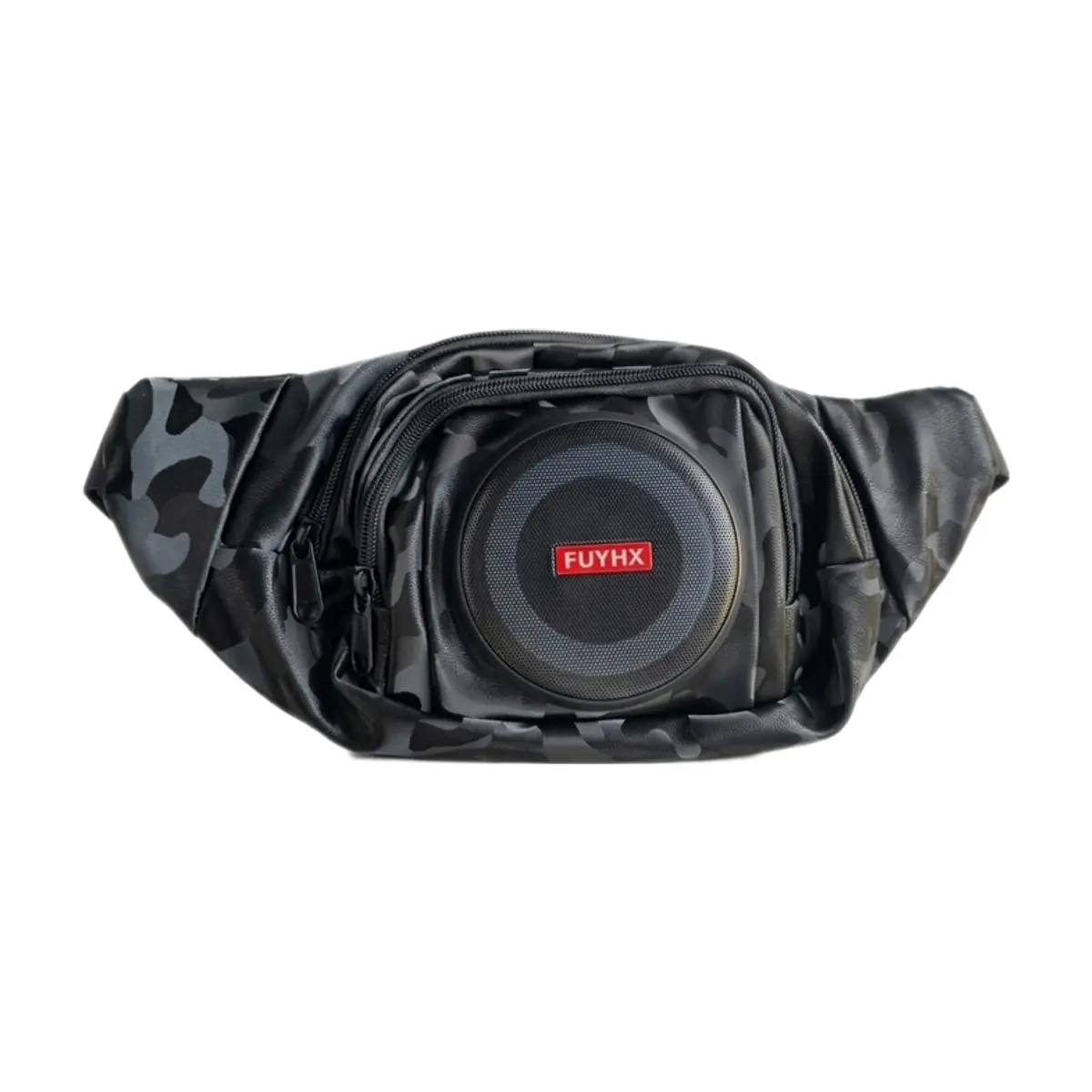Riñonera con bocina bluetooth integrada camuflajeada FUYHX