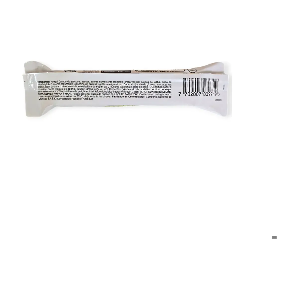 Nougat con caramelo y maní recubierto con sabor a chocolate blanco Jumbo Flow (48 g / 1.69 oz) - Thumbnail 2