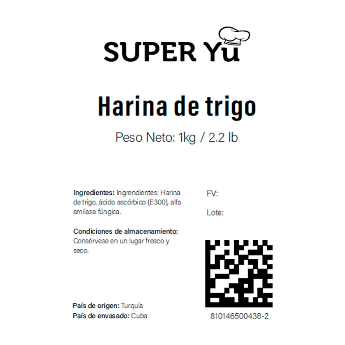 Harina de trigo Super Yu (1 kg / 2.2 lb) - Miniatura 3