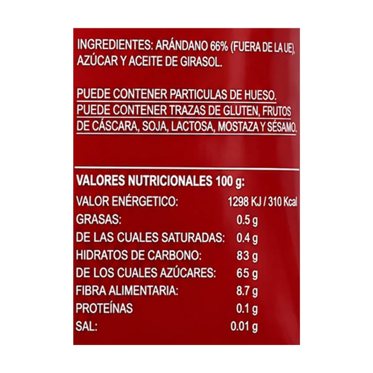 Arándanos rojos deshidratados T-Care (180 g / 6.34 oz) - Thumbnail 3
