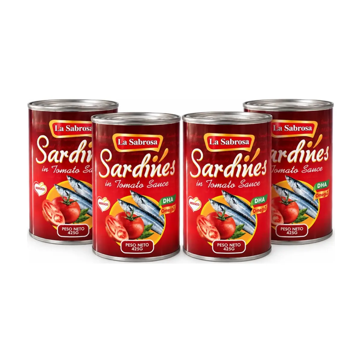 Sardina en salsa de tomate La Sabrosa ( 4 x 425 g / 14.99 oz)