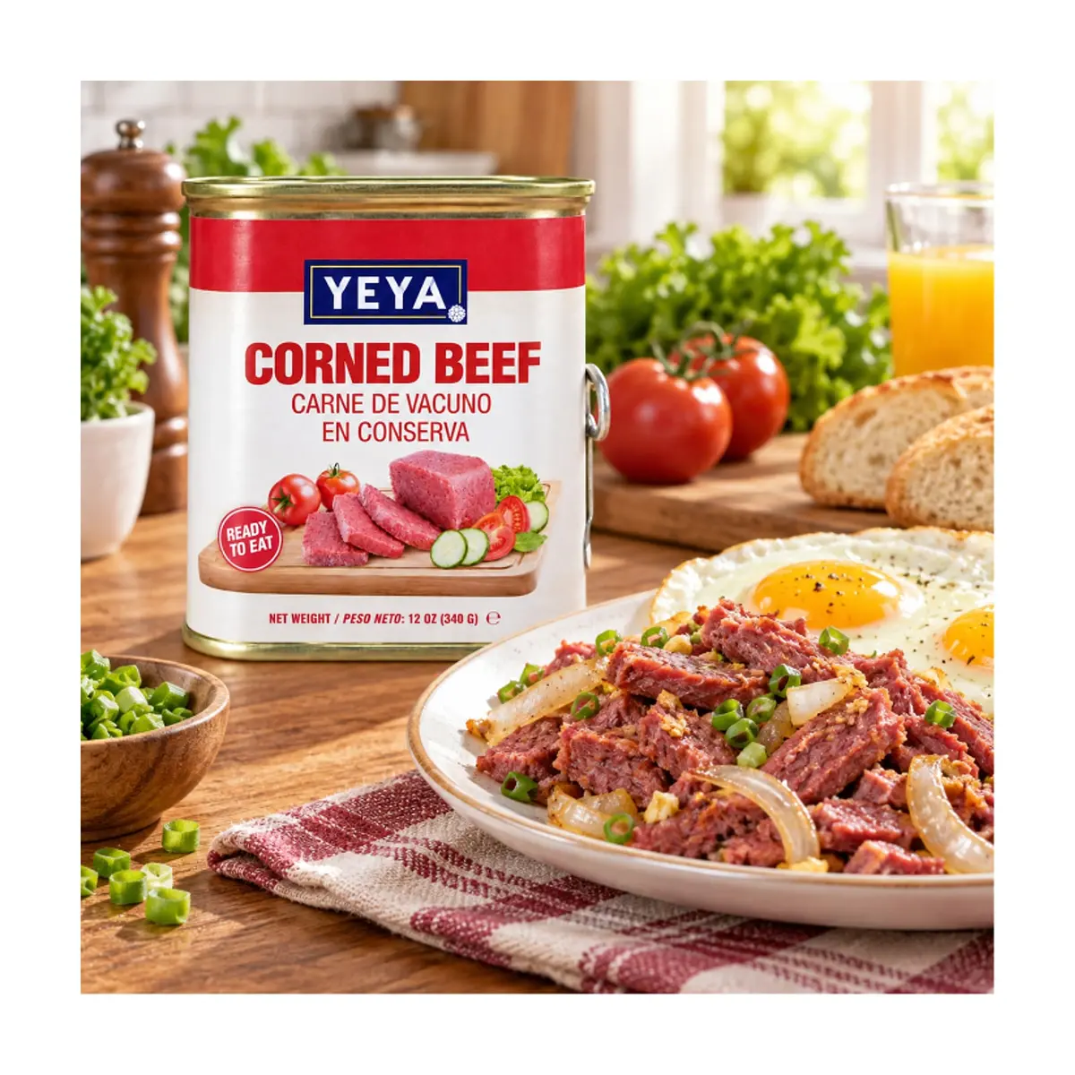 Carne de res en conserva - spam - Yeya ( 5 x 340 g / 12 oz) - Thumbnail 5