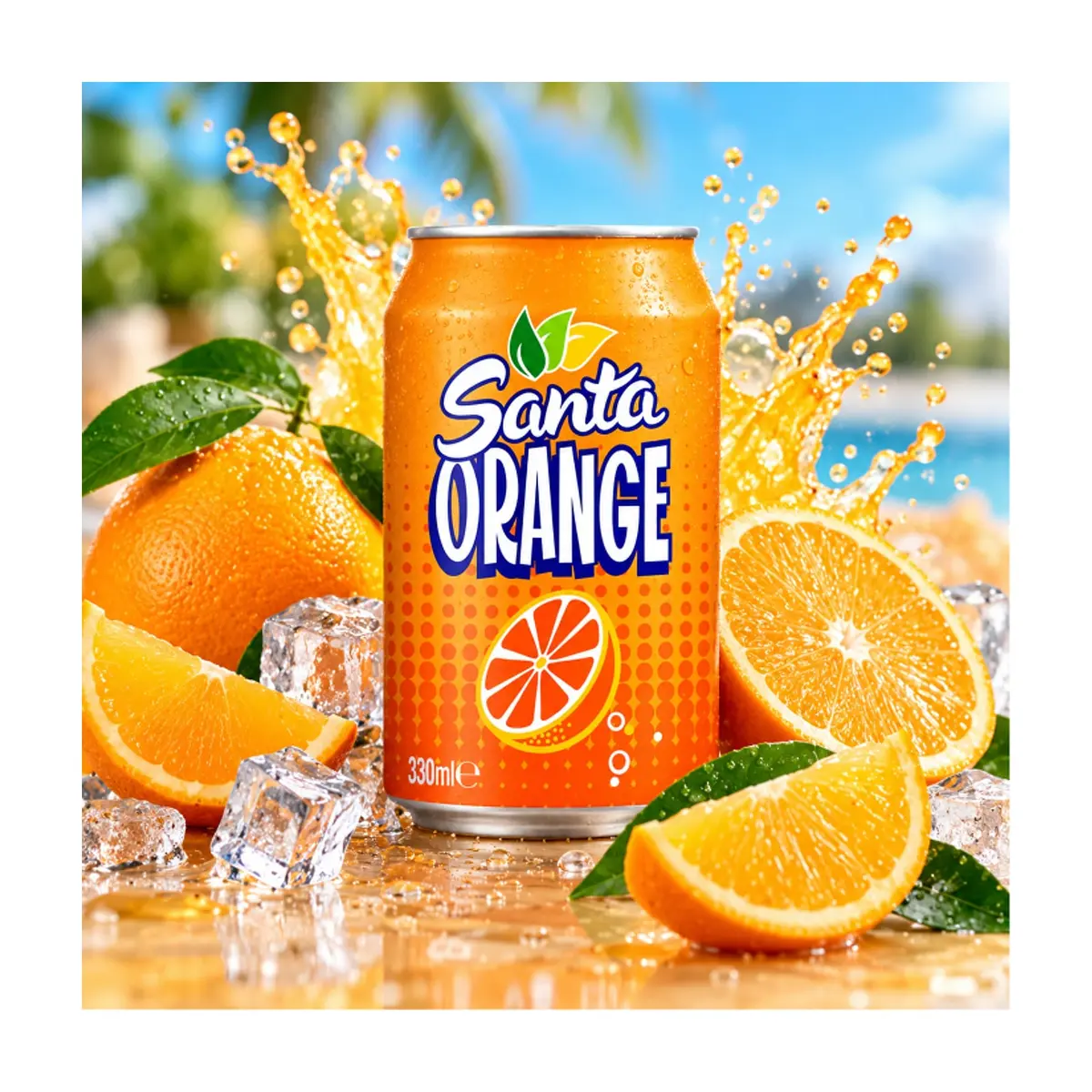 Refresco gaseado de naranja Santa (12 x 330 ml) - Miniatura 4