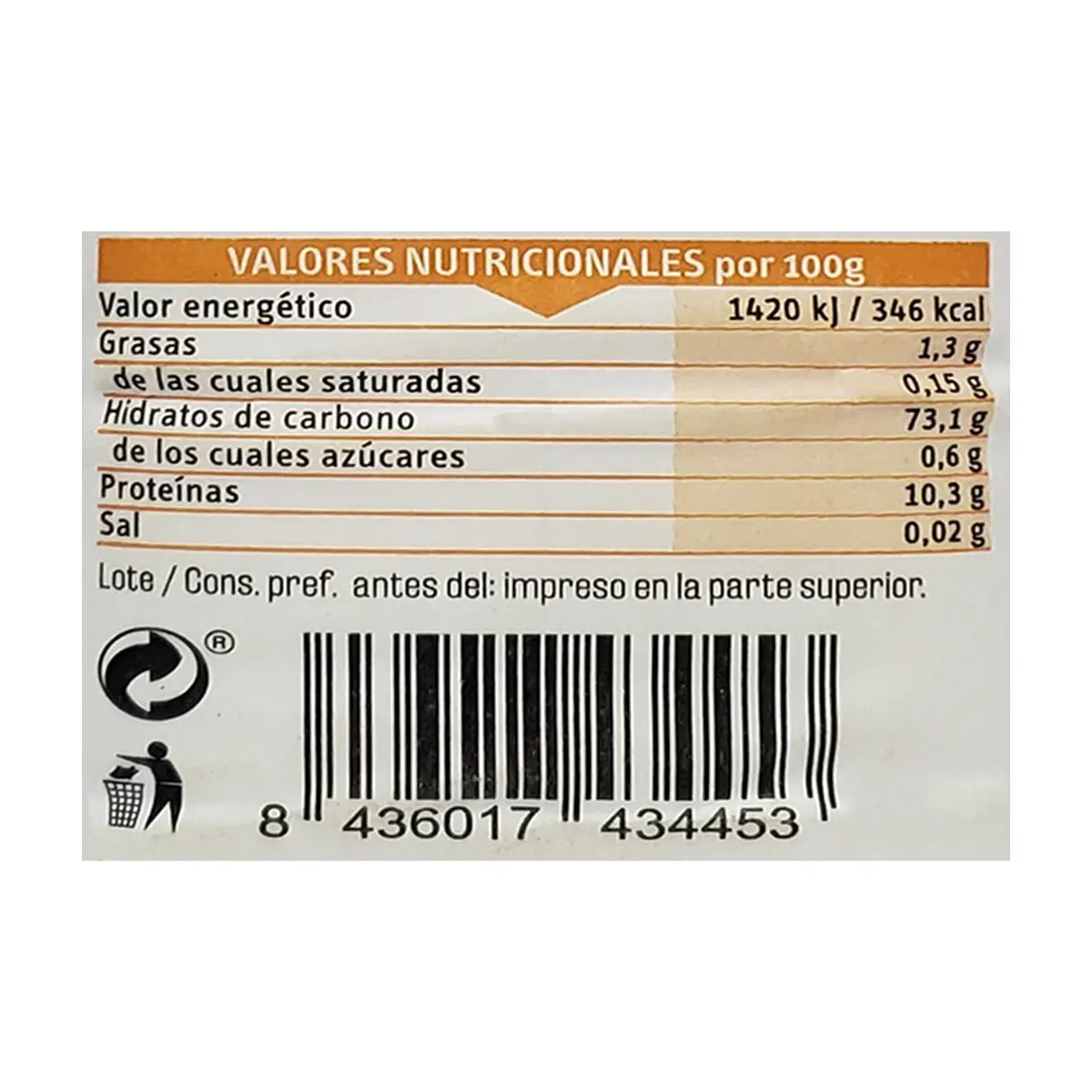 Harina de trigo Vima Foods (1 kg / 2.2 lb) - Miniatura 3