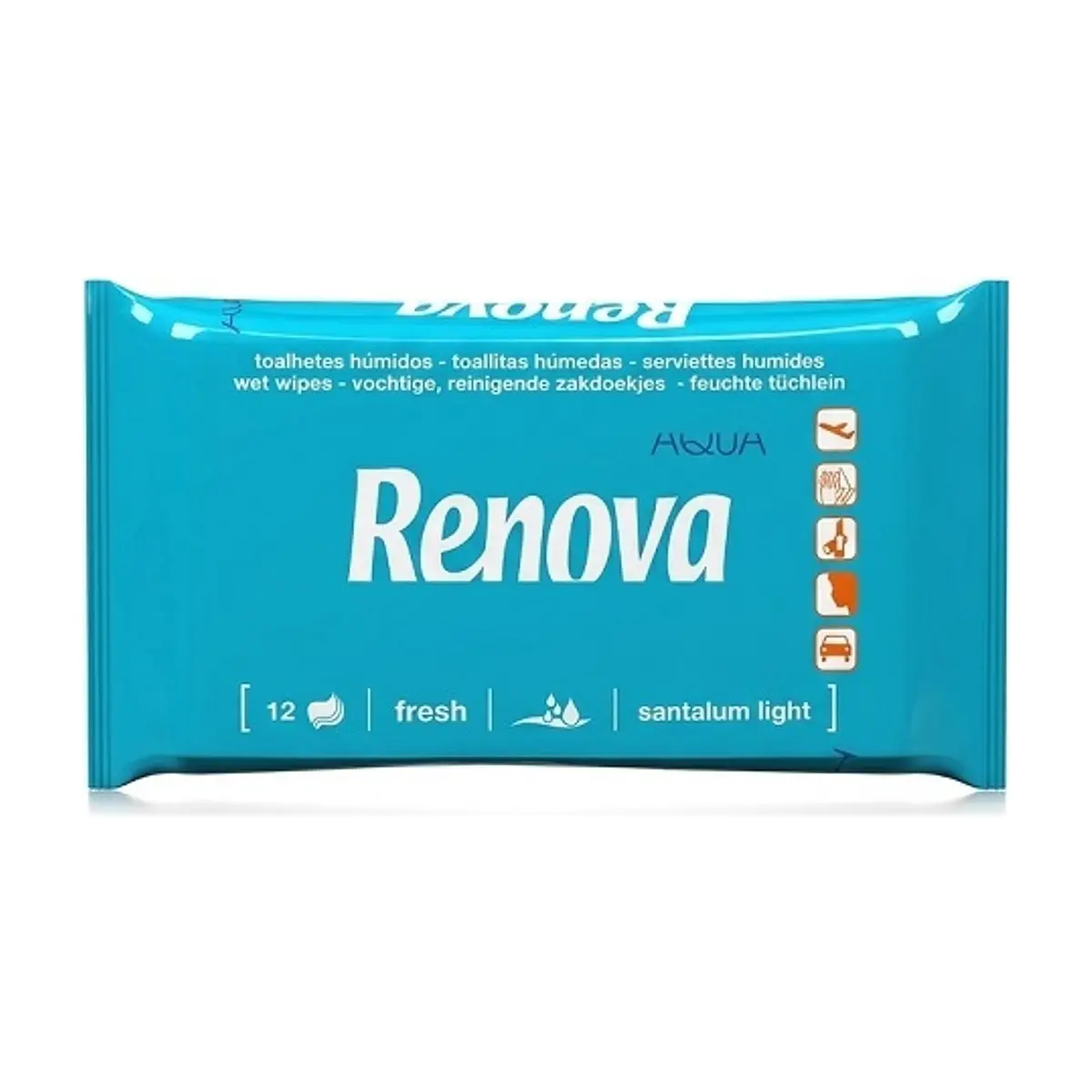Toallas Húmedas Aqua Bolsa (12u) RENOVA