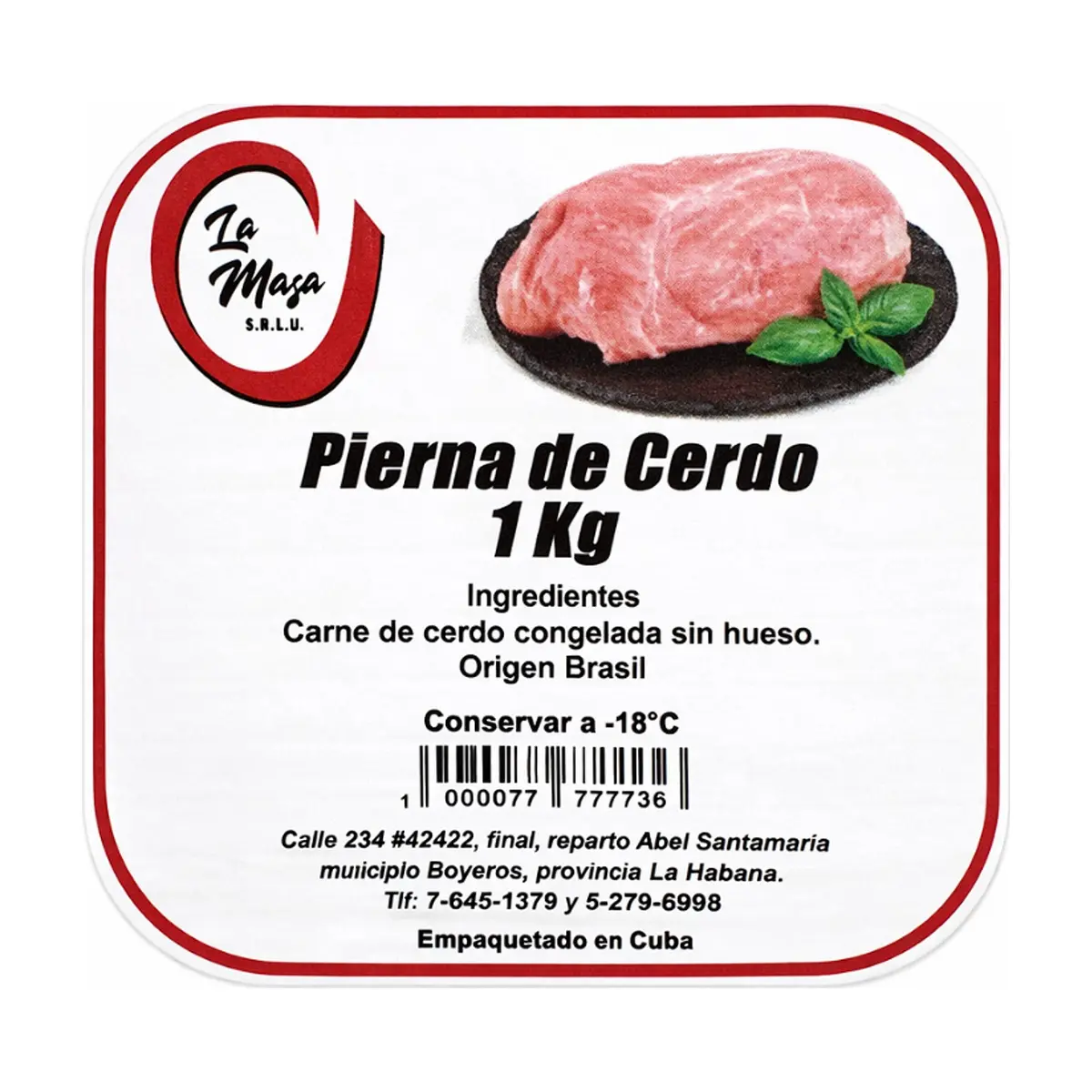 Pierna de cerdo en filetes sin hueso La Masa (1 kg / 2.2 lb) - Miniatura 3