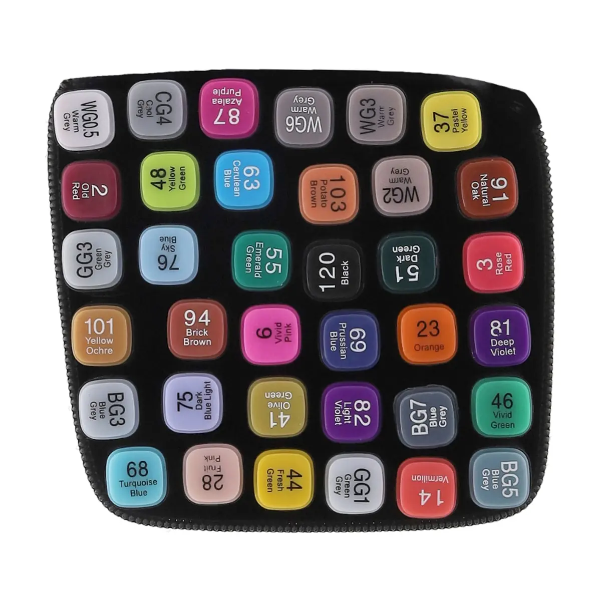 Estuche de 36 marcadores de colores Starmate