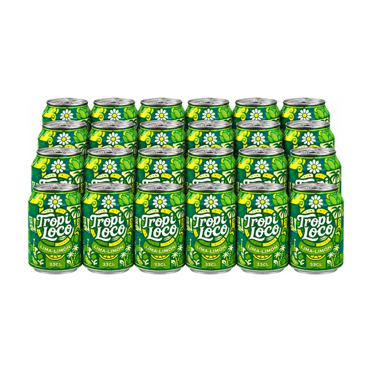 Refresco gaseado de lima-limón Tropi Loco (24 x 330 ml) - Miniatura 1