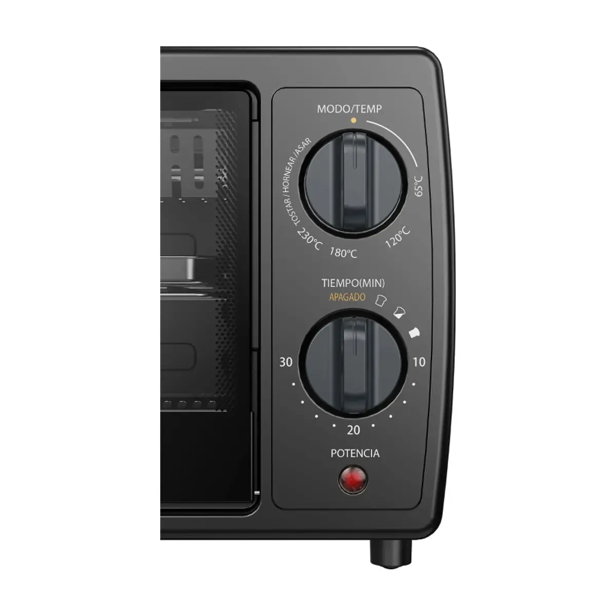 Horno tostador negro 12L XpressBake Midea MMTB12MS2B - Thumbnail 3