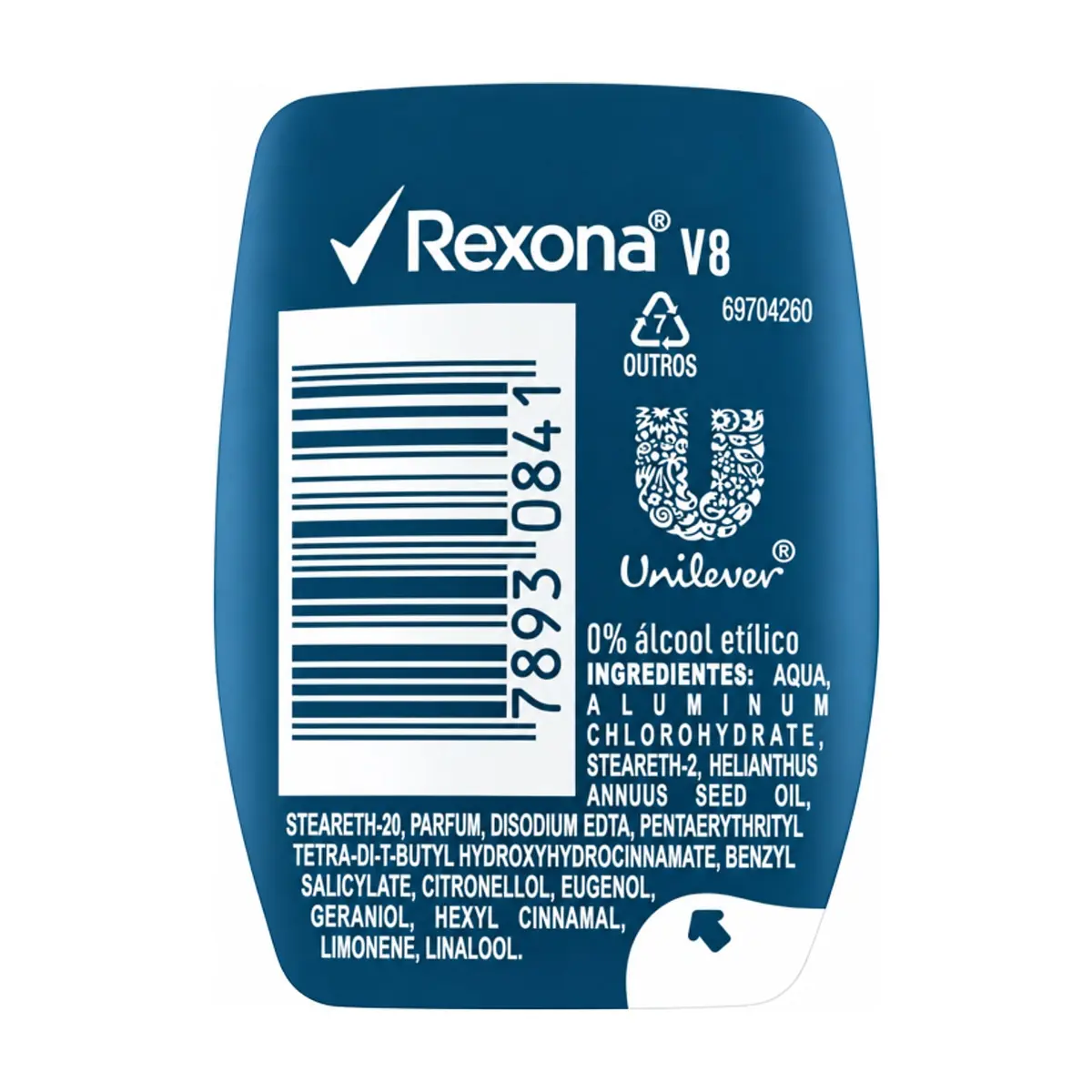 Desodorante antitranspirante 72H Roll On V8 Rexona (30 ml) - Thumbnail 3