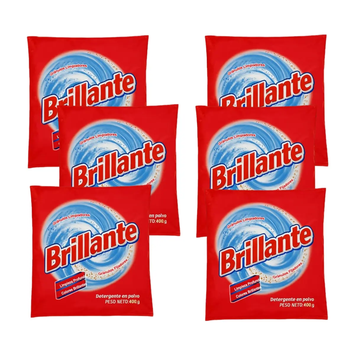 Detergente en polvo Brillante (6 x 400 g / 14.10 oz) - Miniatura 1