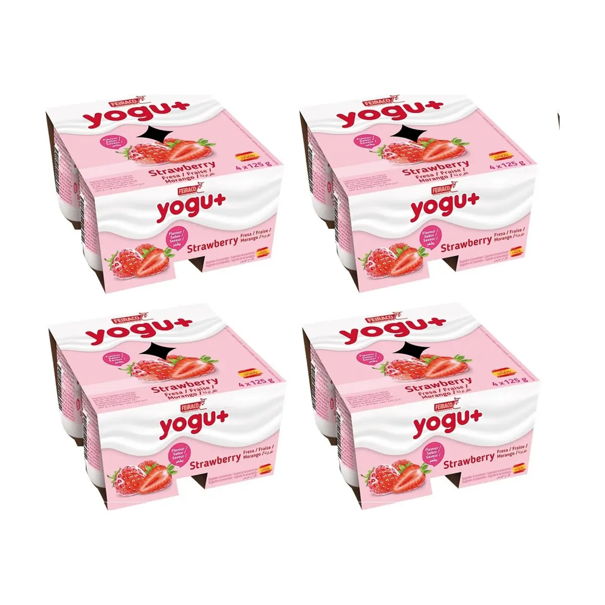 Yogur pasteurizado sabor a fresa (16 x 125 g) - Miniatura 1