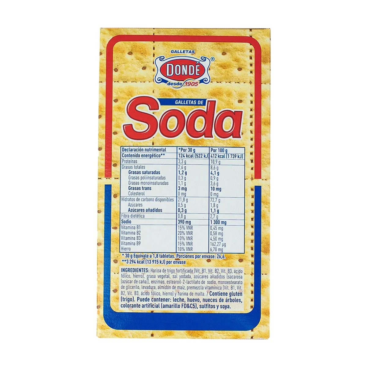 Galletas de soda Dondé (800 g / 1.76 lb) - Thumbnail 3