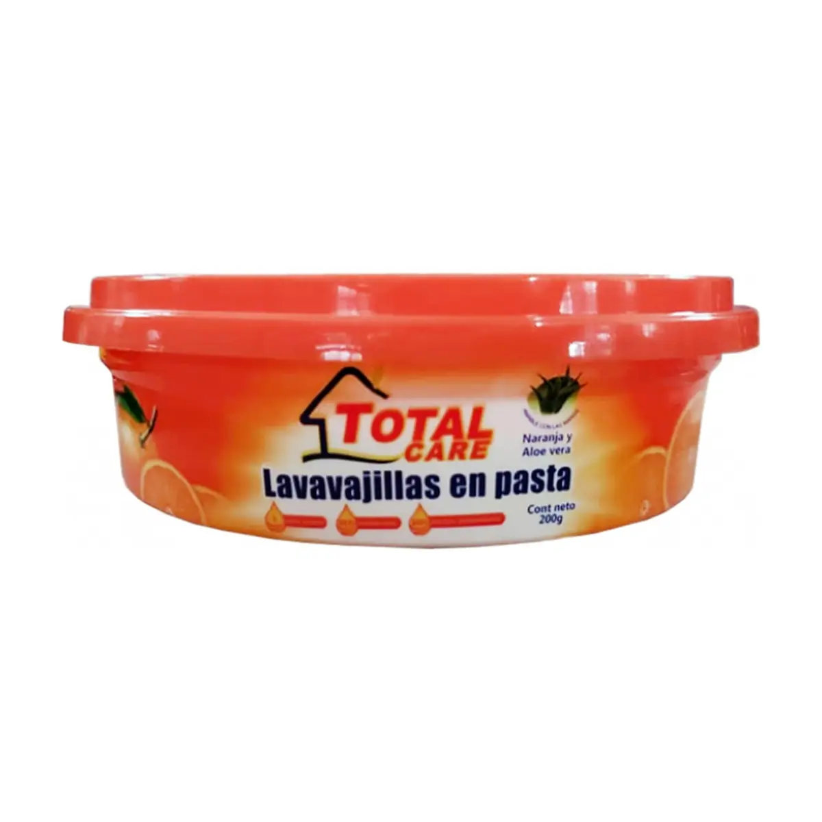 Lavavajillas en pasta con fragancia a naranja y aloe vera Total Care (200 g / 7.05 oz)