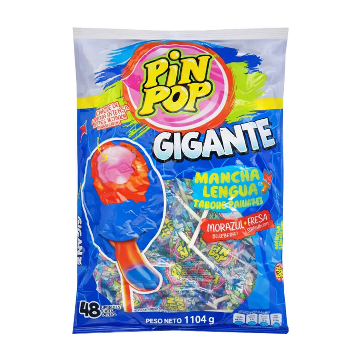 Paquete de Chupa chupa sabores surtidos XXXL Pin Pop (1.10 kg / 2.43 lb)