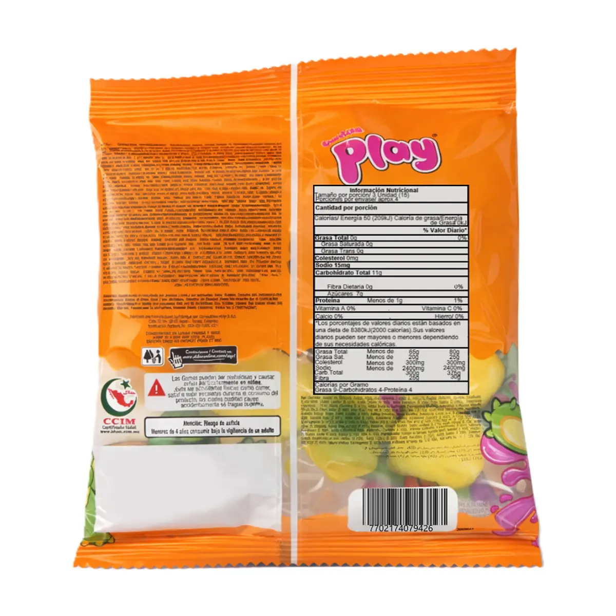 Gomas de gelatina sabor a fresa rellenas con líquido sabor a fresa Play (55 g / 1.94 oz) - Thumbnail 3