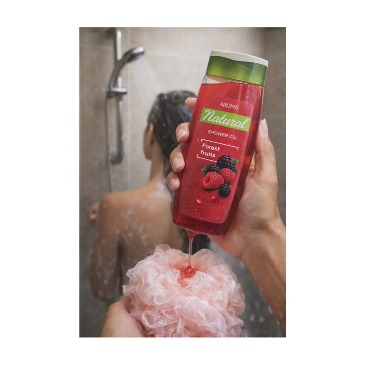 Gel de baño frutos del bosque Aroma Natural (400 ml) - Thumbnail 4