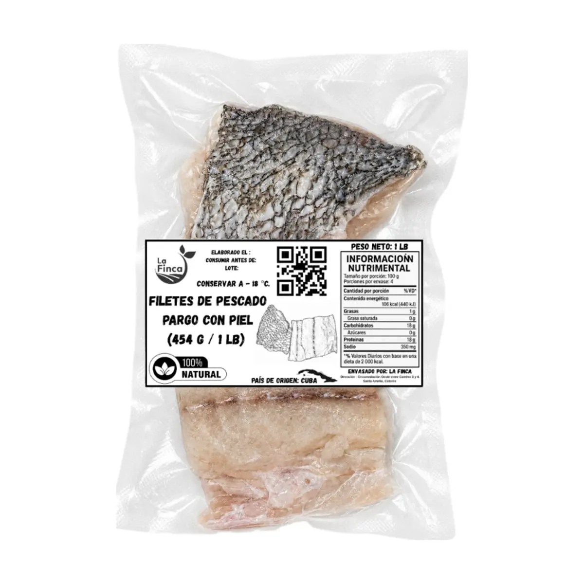 Filetes de pescado pargo con piel La Finca (454 g / 1 lb) - Thumbnail 4